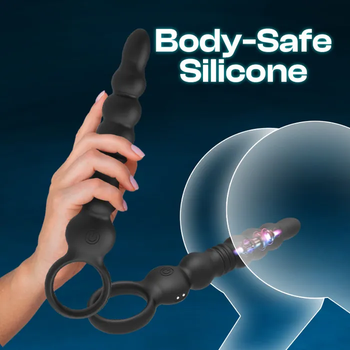 Female Sex Toys FRISKY BUSINESS SG Thrust Sync Anal Bead Thrusting Vibrator With APP Control