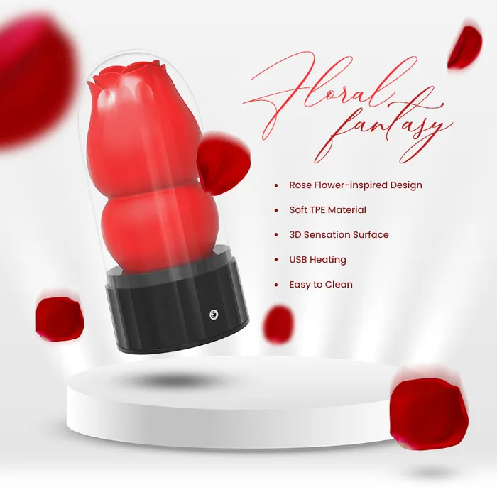 FRISKY BUSINESS SG Male Sex Toys Floral FantasyRose Airplane Cup