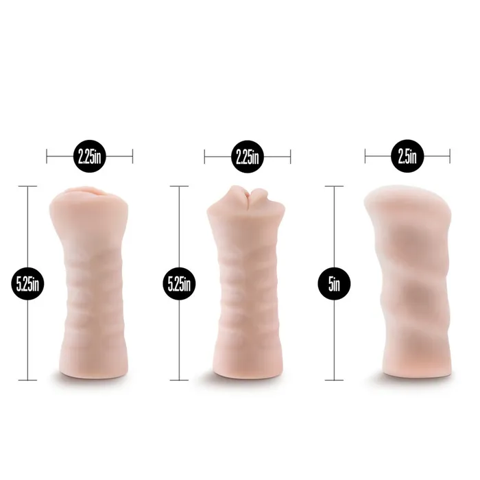 M for Men 3Pack SelfLubricating Vibrating Stroker Sleeve Kit Vanilla Blush Male Sex Toys M for Men 3Pack SelfLubricating Vibrating Stroker Sleeve Kit Vanilla Blush Male Sex Toys