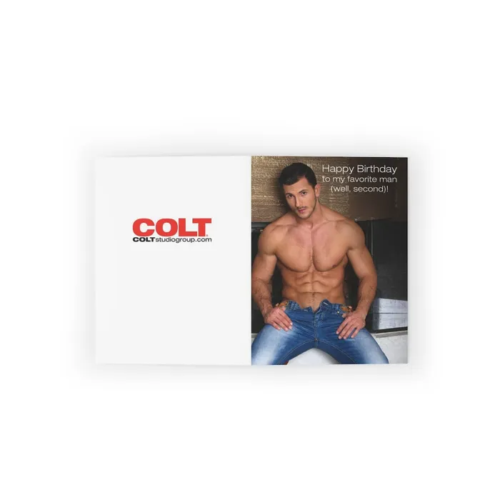 Printify Vibrators COLT Man Birthday Card Packs Buck Santiago