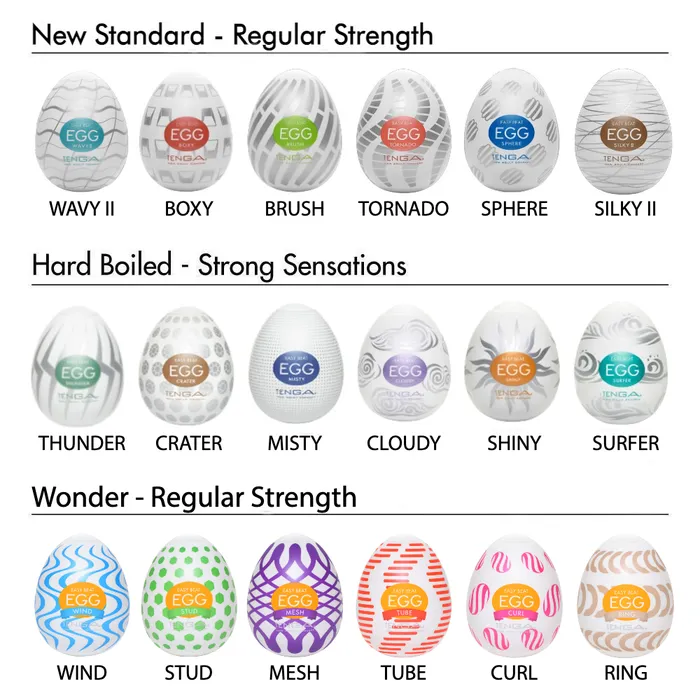 Tenga Male Sex Toys Tenga EGG Strong Shiny Masturbator