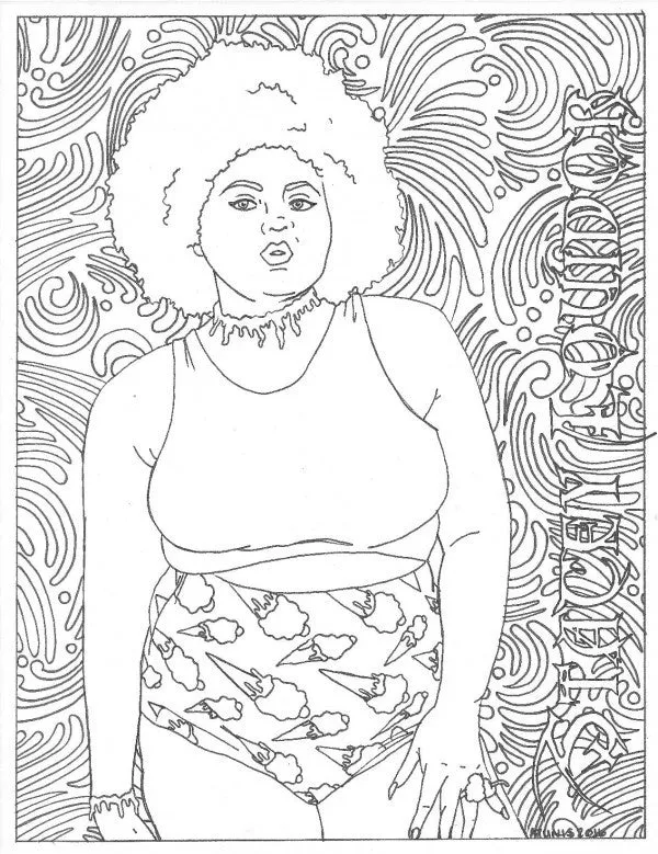 Traveling Tickle Trunk Vibrators Body Love A Fat Activism Colouring Book