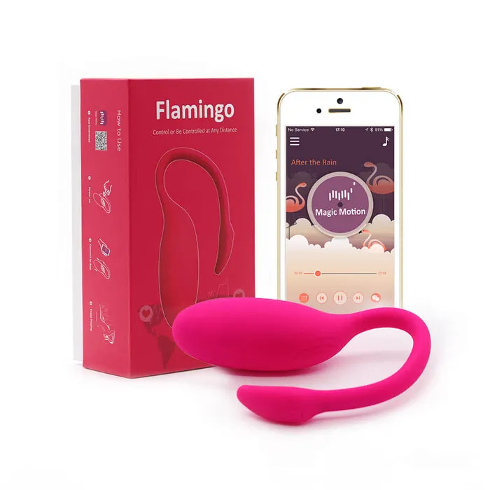 Vibrators Magic Motion Flamingo Magic Motion App Controlled Wearable Vibrator Pink