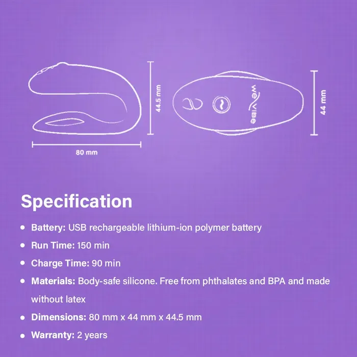 Vibrators WeVibe WeVibe Sync O Light Purple
